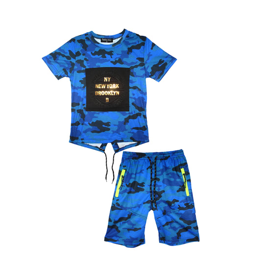 Boys New York Brooklyn Blue Set