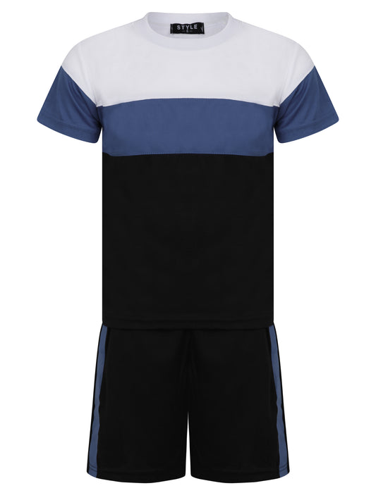 Boys Two Toned T-Shirt & Shorts Set