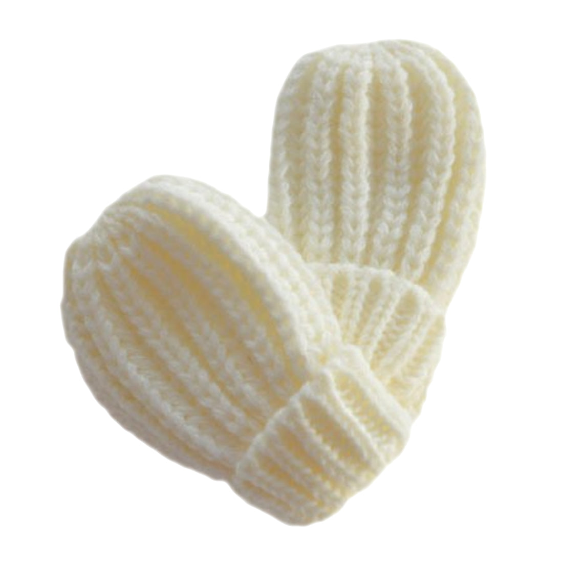 Baby Knitted Ribbed Mittens