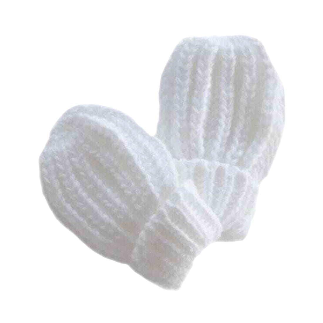 Baby Knitted Ribbed Mittens