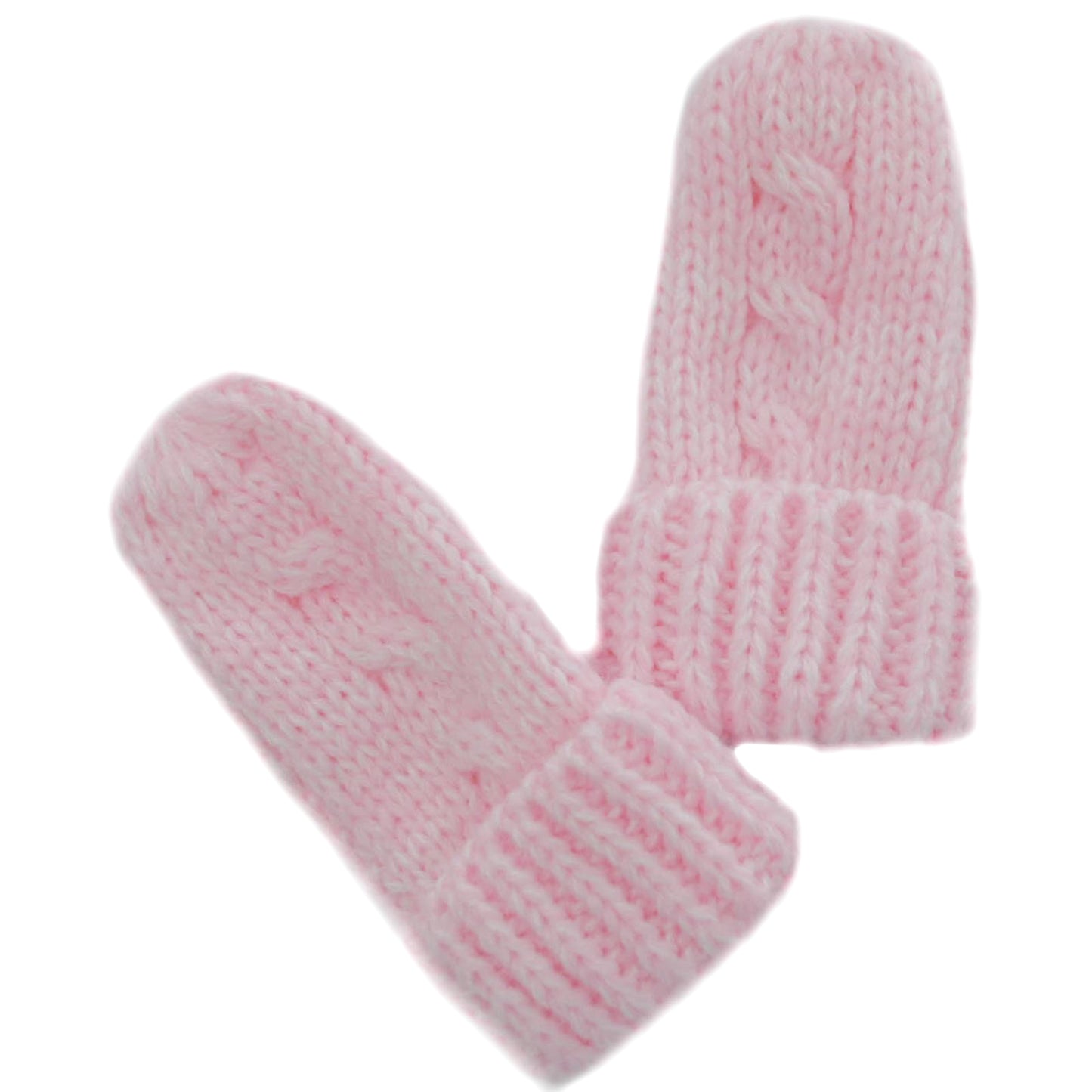 Baby Knitted Ribbed Mittens