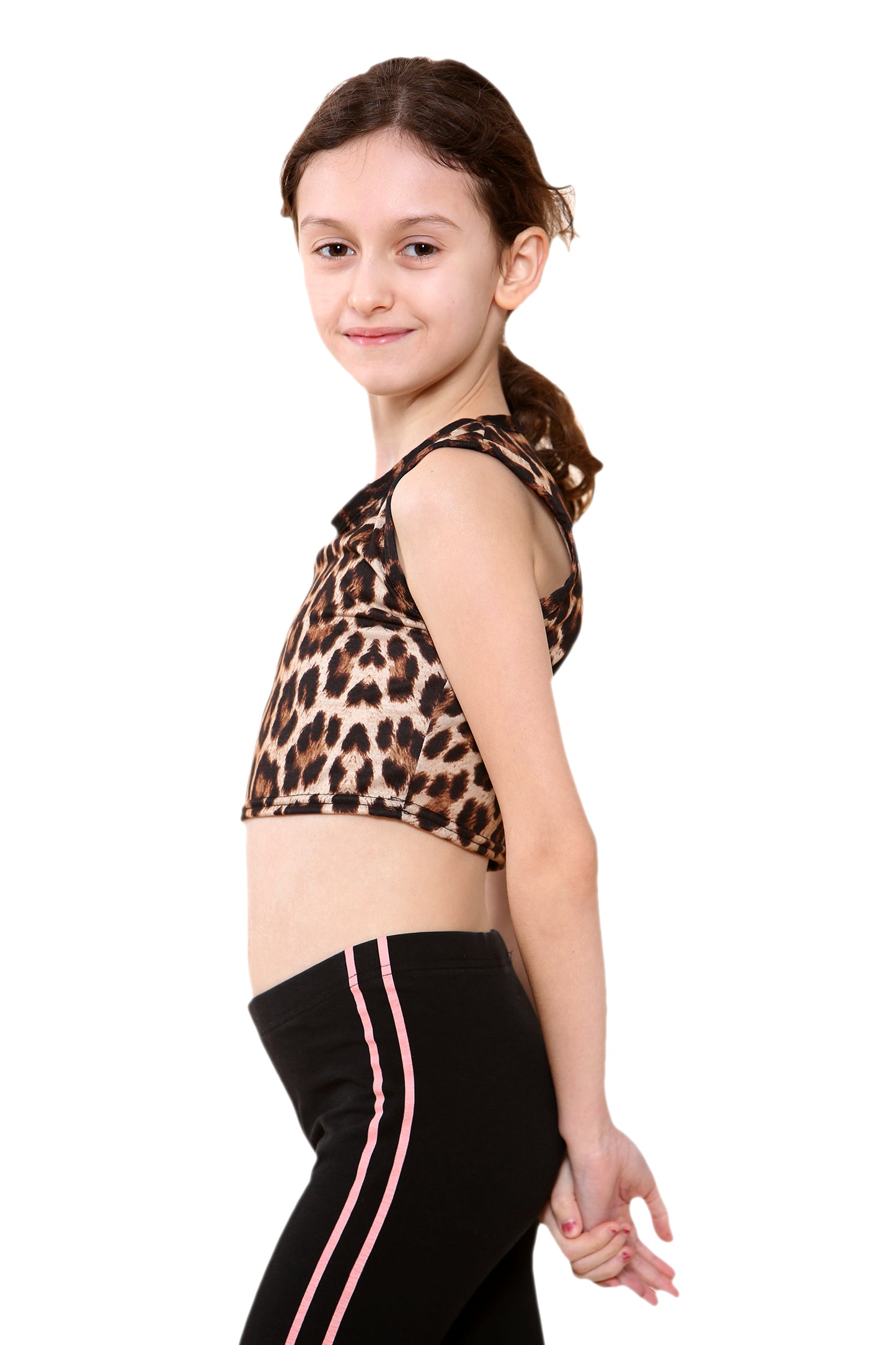 Girls Sleeveless Vest Crop Top