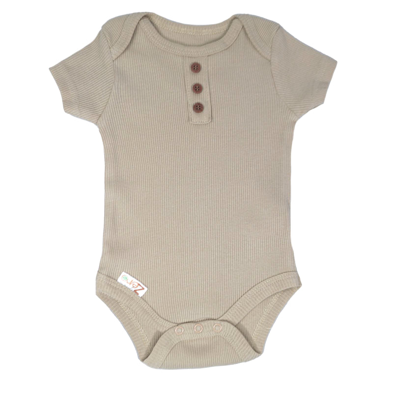Baby Bodysuit Ribbed Sleepsuit Beanie Hat Bib