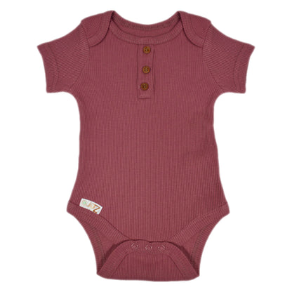 Baby Bodysuit Ribbed Sleepsuit Beanie Hat Bib