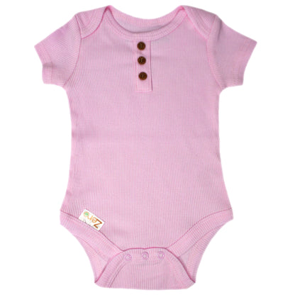 Baby Bodysuit Ribbed Sleepsuit Beanie Hat Bib