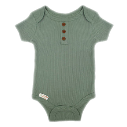 Baby Bodysuit Ribbed Sleepsuit Beanie Hat Bib