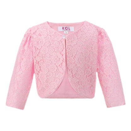 Girls Lace Bolero Floral Shrug