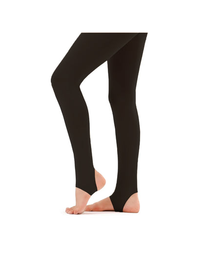 Girls Stirrup Leggings Plain Stretchy Gymanstic School Dance Microfibre Pants