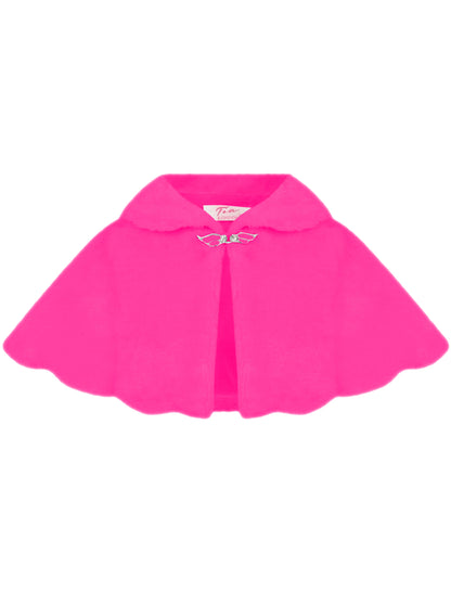 Girls Fur Shoulder Cape