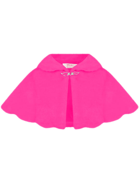 Girls Fur Shoulder Cape