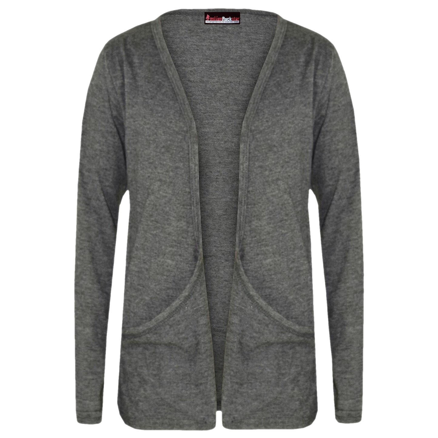 Girls Boyfriend Cardigan - Charcoal