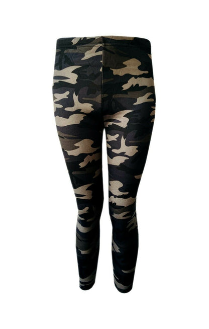 Girls Fleece Lined  Camouflage Pants