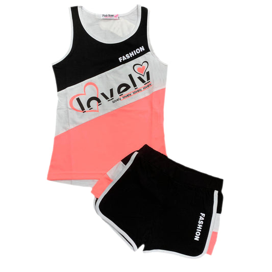 Girls Sports Top & Short Set