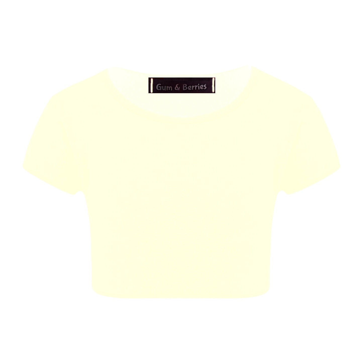 Girls Neon Crop Top T-Shirt.