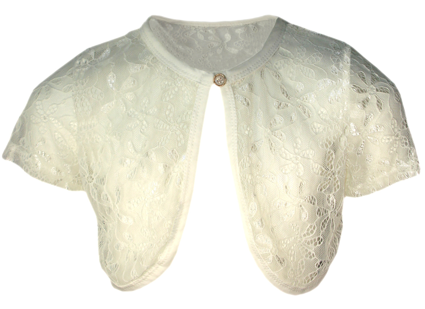 Girls Lace Bolero Shrug Short Sleeve Cardigan