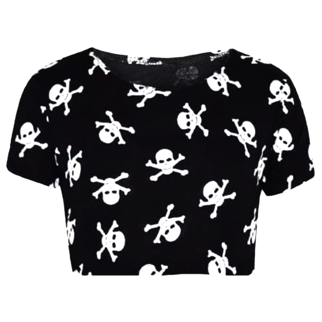 Girls Halloween Costumes Skull Cropped T-Shirt  Set Swing Dress Jumpsuit