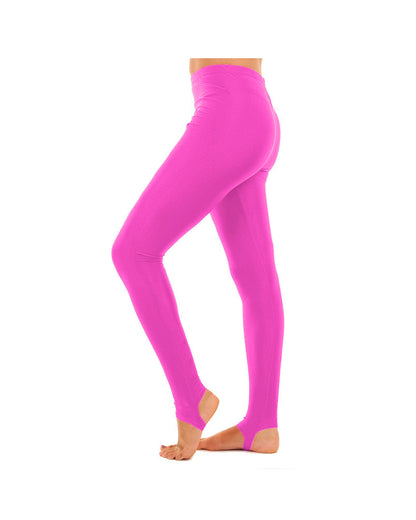 Girls Stirrup Leggings Plain Stretchy Gymanstic School Dance Microfibre Pants