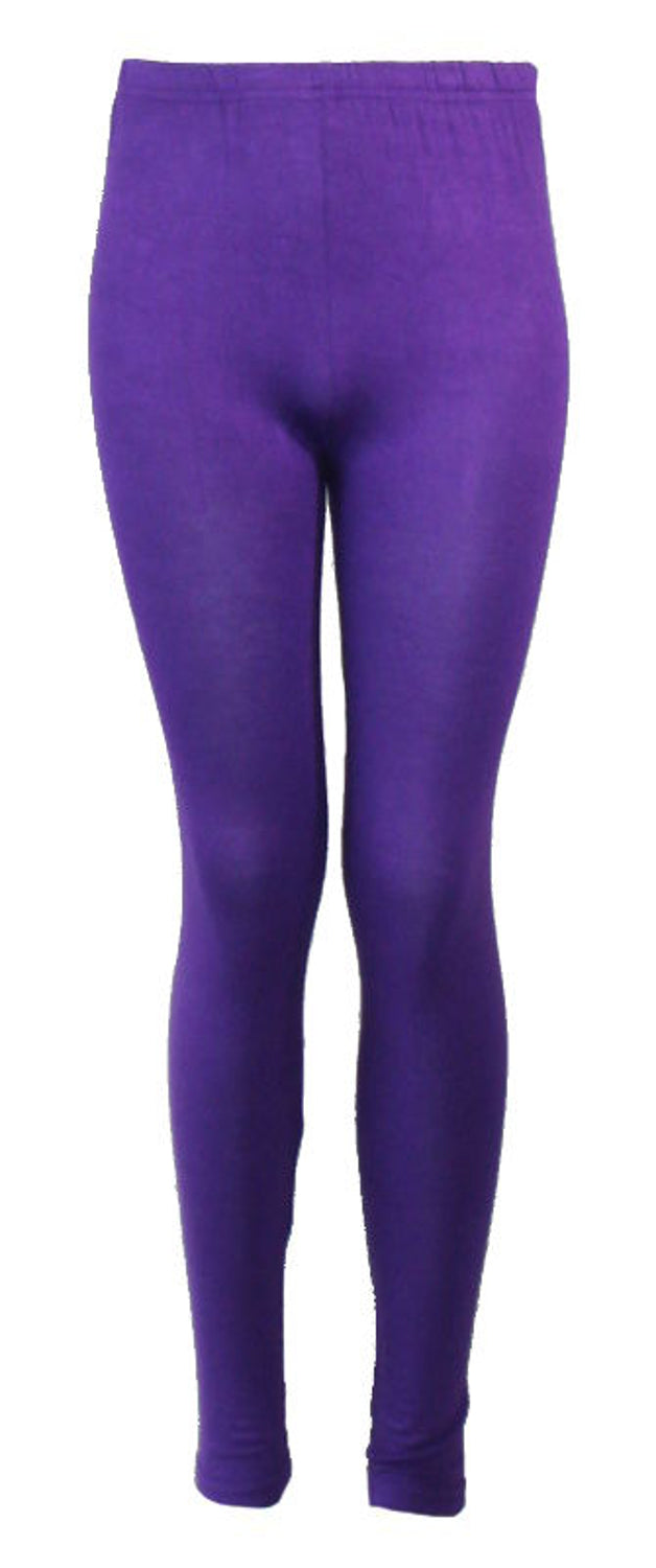 Girls Plain Cotton Leggings