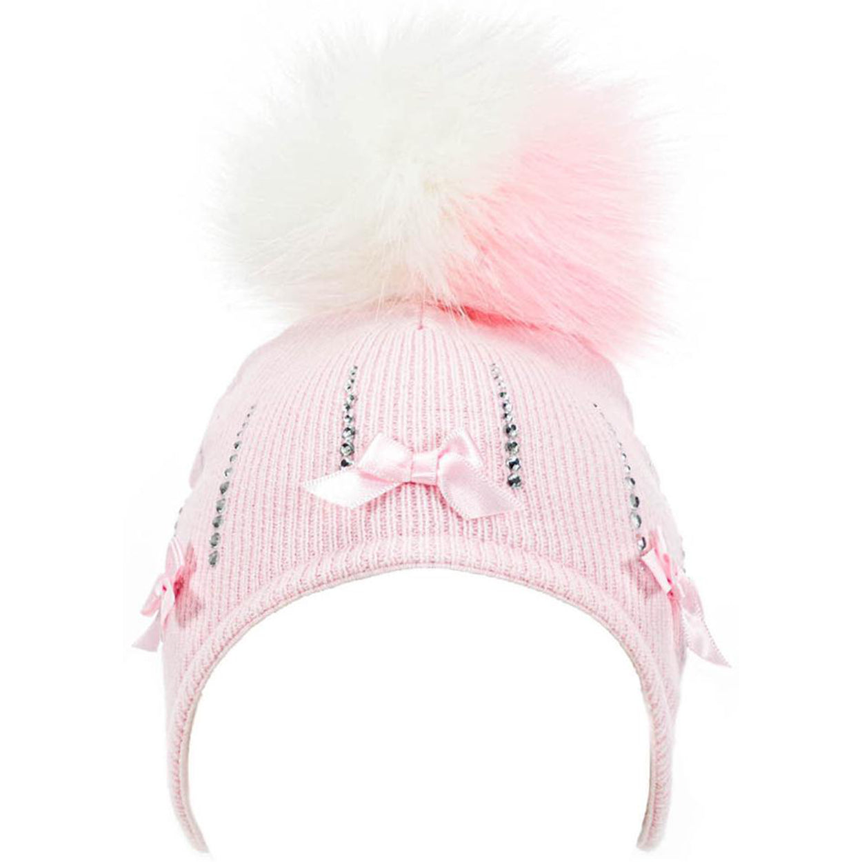 Baby Knitted Pom Pom Hat Boy Girl Winter Bobble Mummy Daddy Prince Princess 0-12