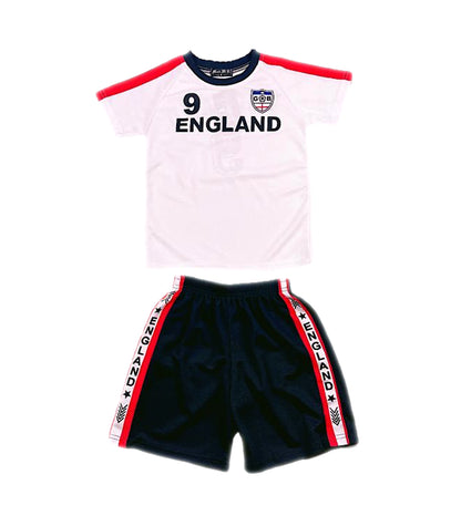 Kids Football T-Shirt And Shorts Set - England