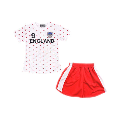 Kids Football T-Shirt And Shorts Set - England