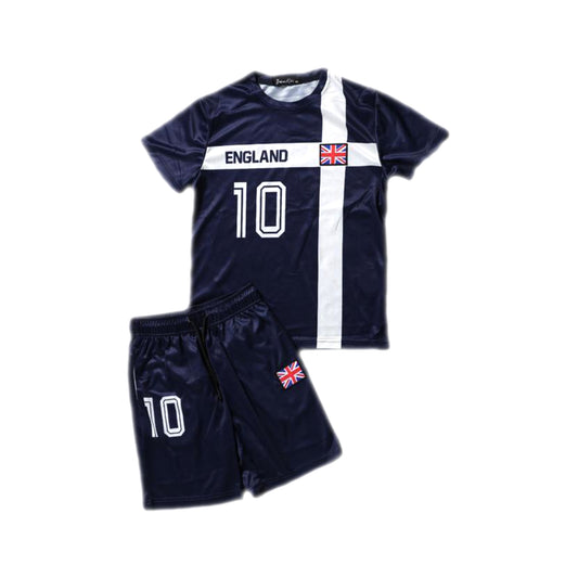 Kids Football T-Shirt And Shorts Set - England