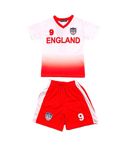 Kids Football T-Shirt And Shorts Set - England