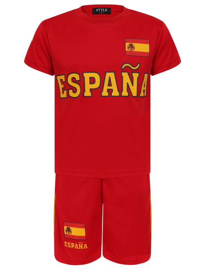 Kids Football T-Shirts & Shorts Set