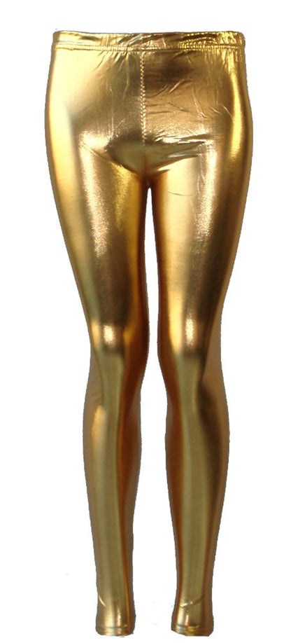 Girls Shiny Leggings
