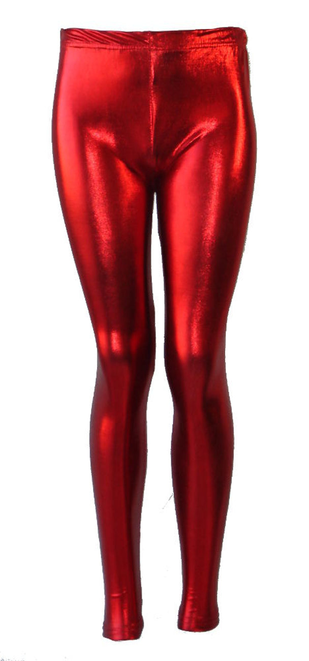Girls Shiny Leggings