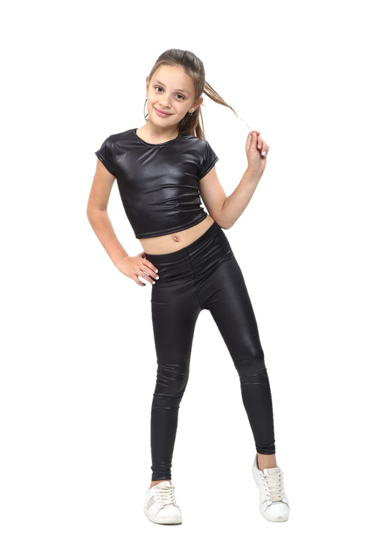 Girls Shiny Wet Look Outfits