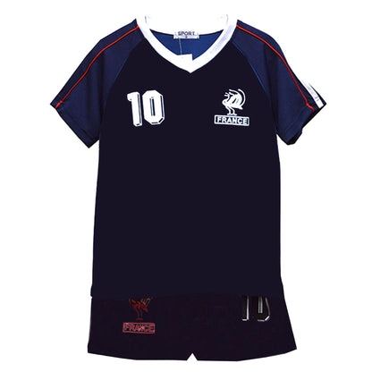 Kids Football T-Shirt And Shorts Set - France