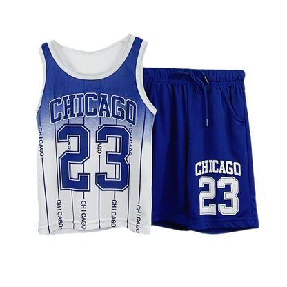 Kids Basketball Vest and Shorts Set