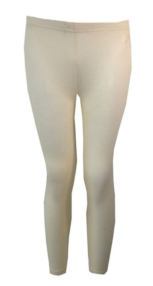 Girls Plain Cotton Leggings
