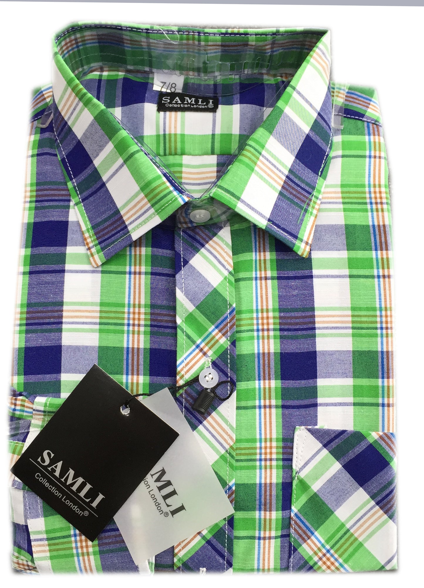 Boys Striped & Checked Formal Shirts
