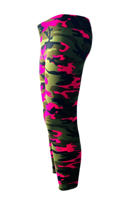 Girls Fleece Lined  Camouflage Pants