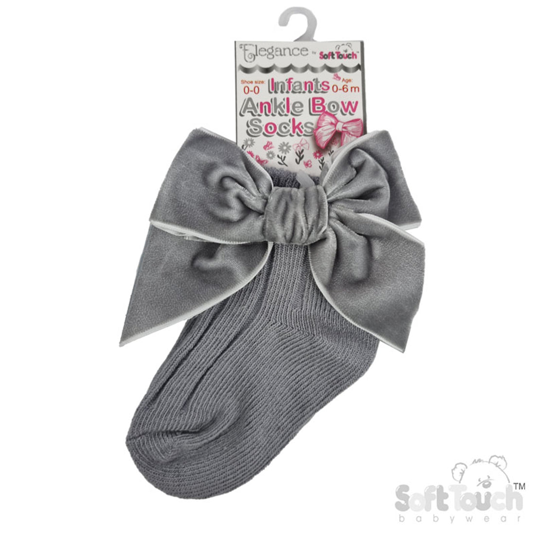 Baby Girls Bow Ribbon Ankle Socks