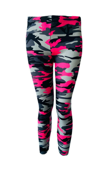 Girls Fleece Lined  Camouflage Pants