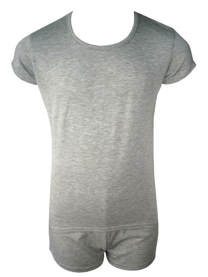 Girls Pyjama Shorts Set With Back Bow And Diamante Strip