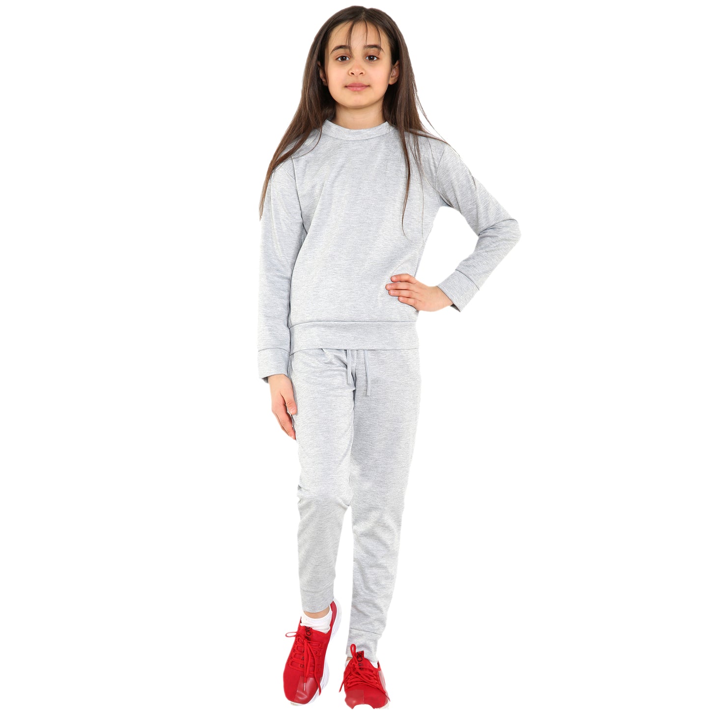 Girls Loungewear Tracksuit Sweatshirt Sweatshirt & Pants Set