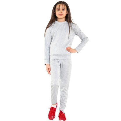 Girls Loungewear Tracksuit Sweatshirt Sweatshirt & Pants Set
