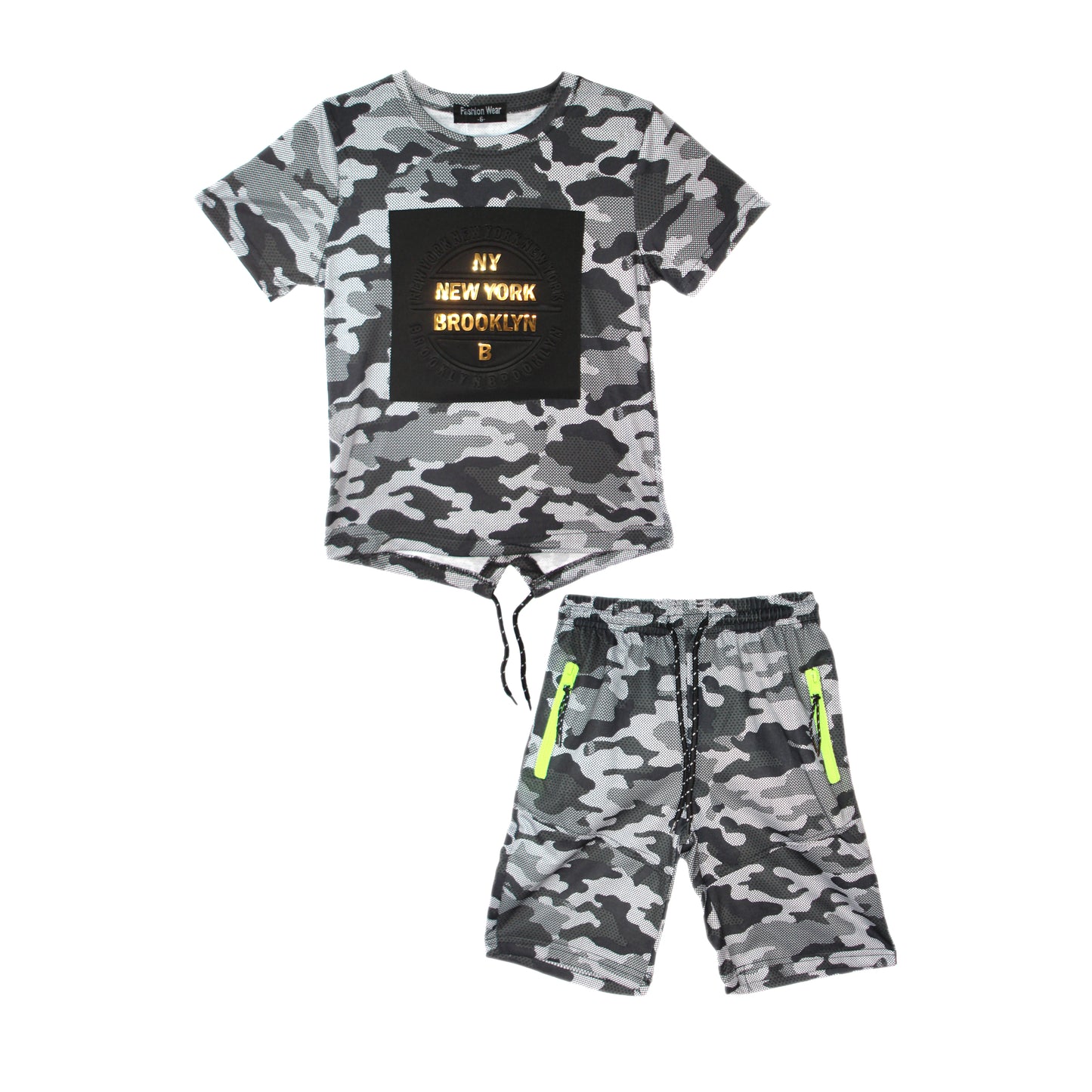 Boys New York Brooklyn Grey Set