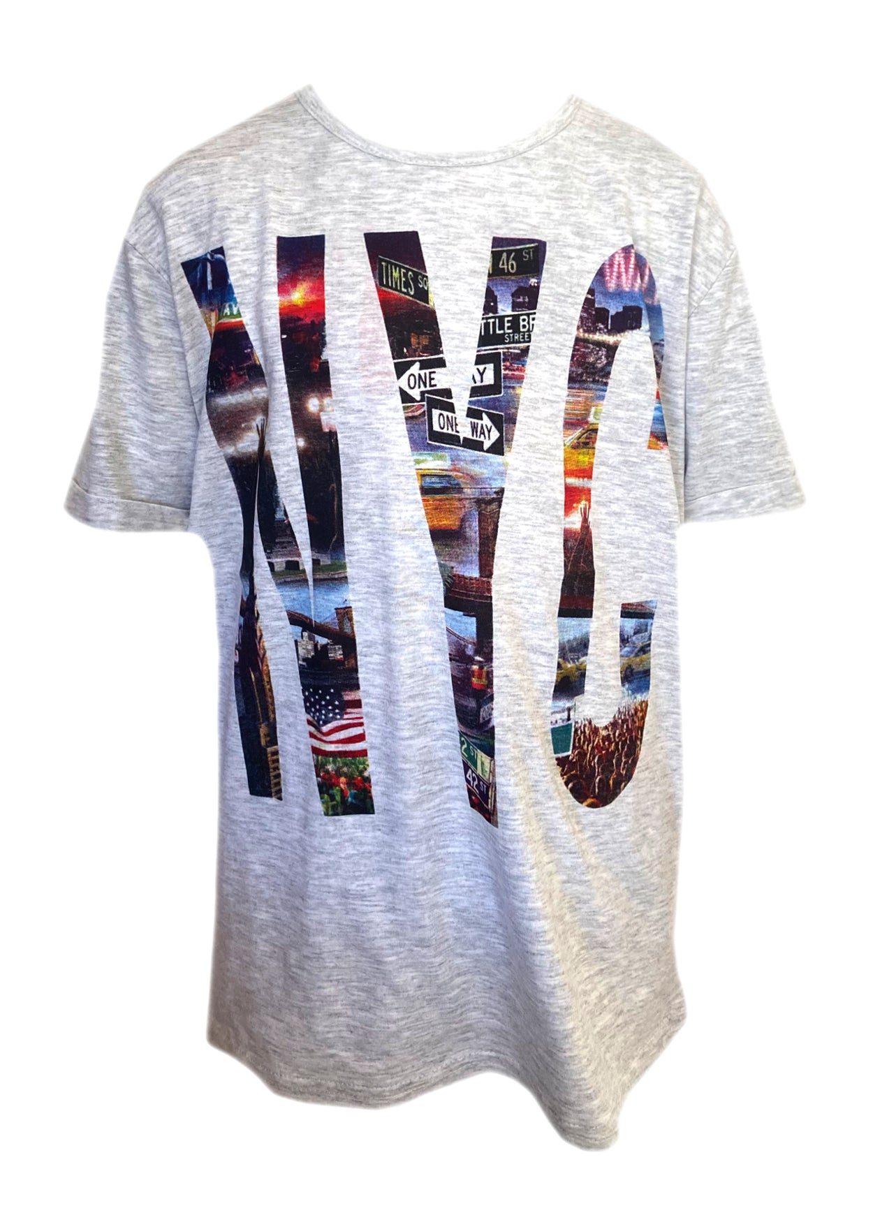 Boys Brave Soul Novelty T-Shirts - Grey NYC
