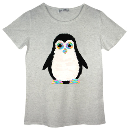 Girls Animal Sequin T-Shirts