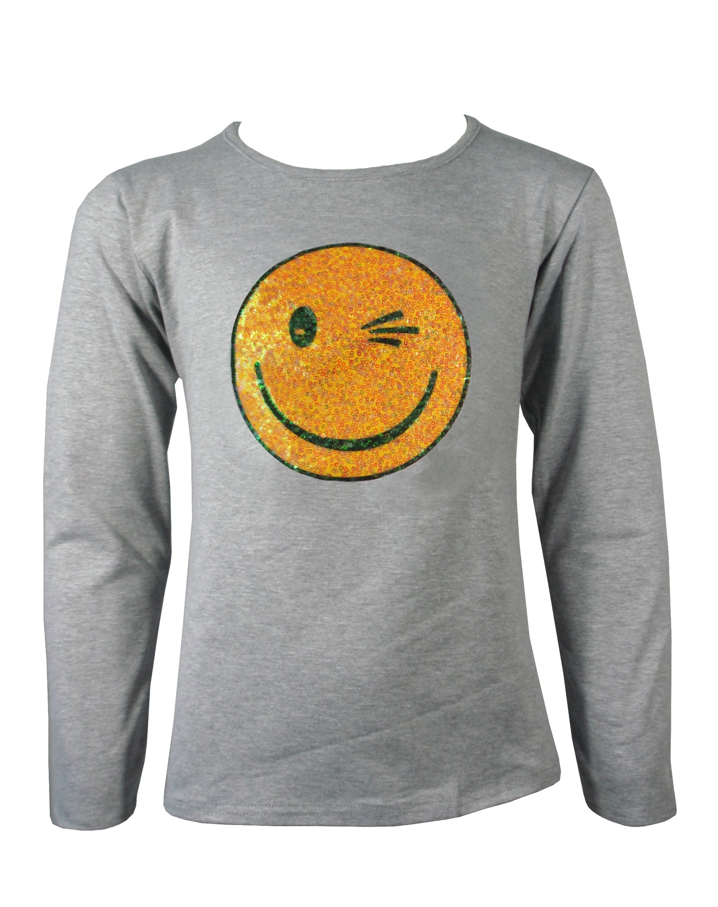 Girls Glitter Sequin Wink Tops