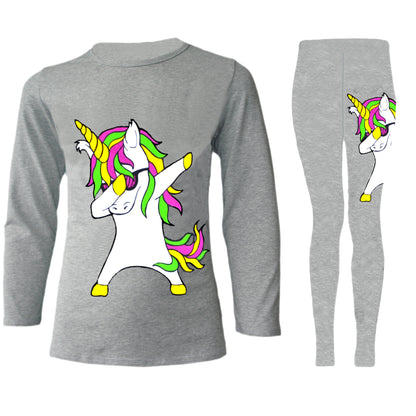 Girls Dab Unicorn Outfits