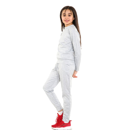 Girls Loungewear Tracksuit Sweatshirt Sweatshirt & Pants Set