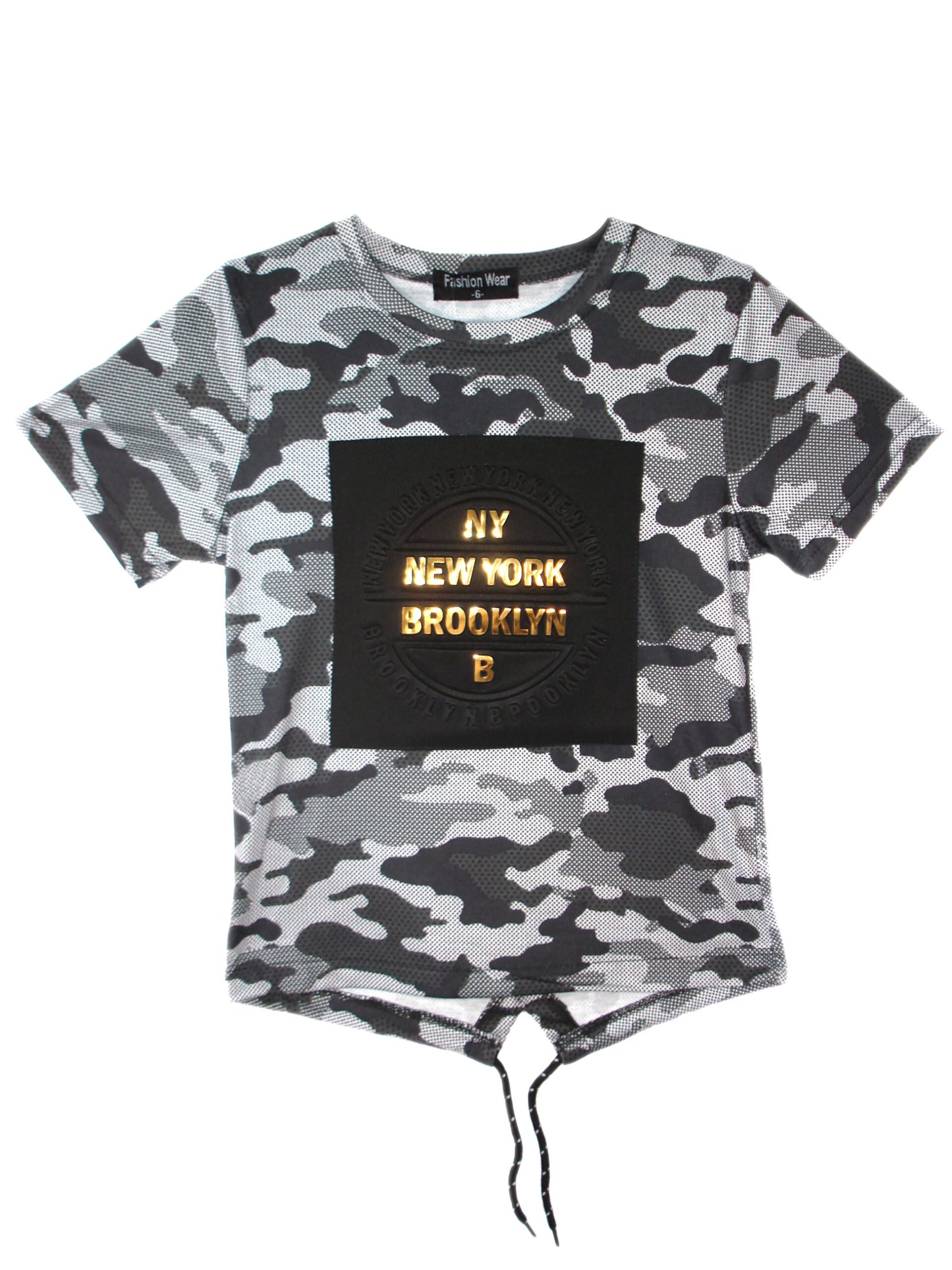 Boys New York Brooklyn Grey T-Shirt