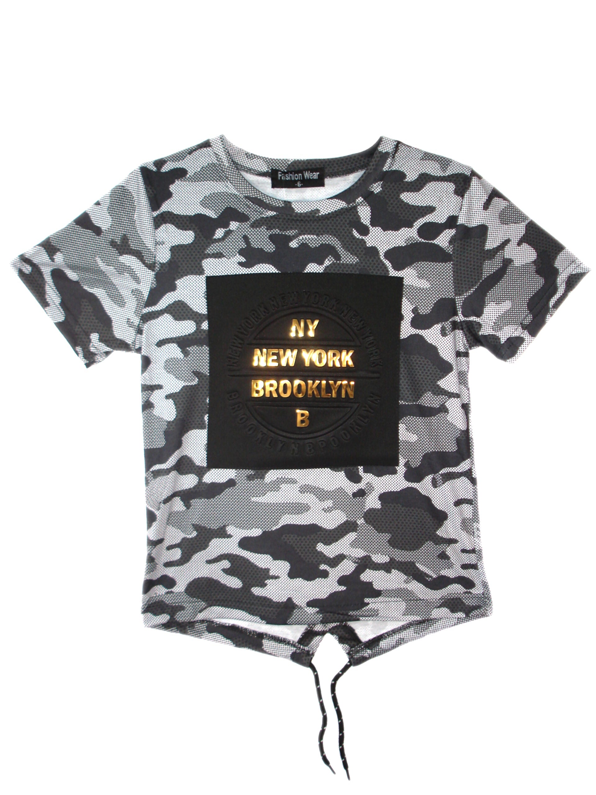 Boys New York Brooklyn Grey T-Shirt