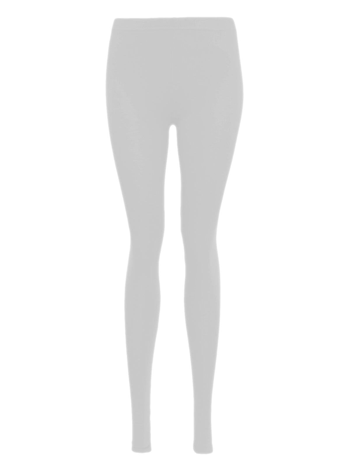 Girls Plain Leggings - Grey